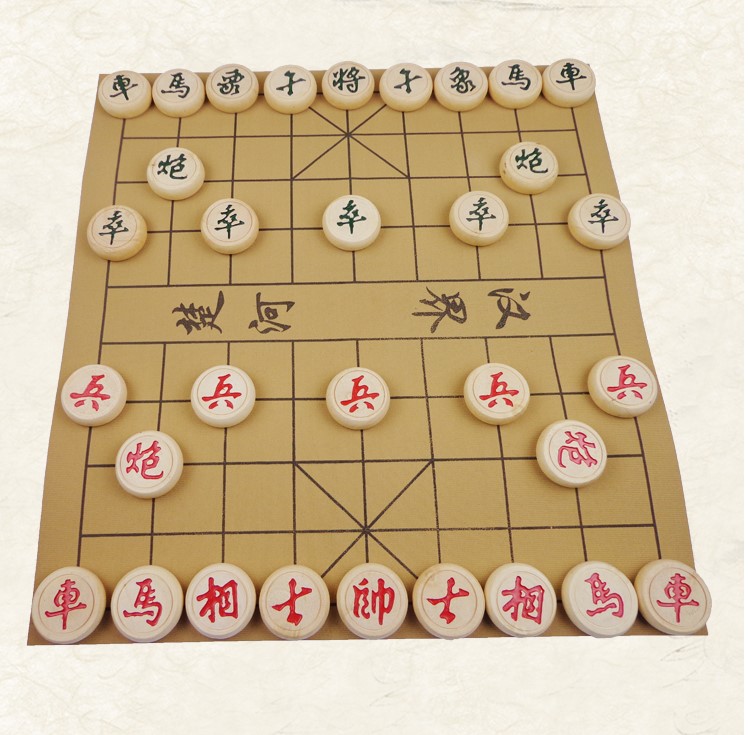 实木中国象棋套装大号象棋棋盘家用儿童学生培训大号相棋35实木象棋