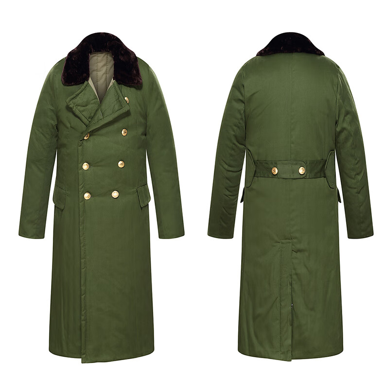 防寒服军棉袄65式军棉大衣男长款防寒服加厚白棉花冷库劳保保安大衣男