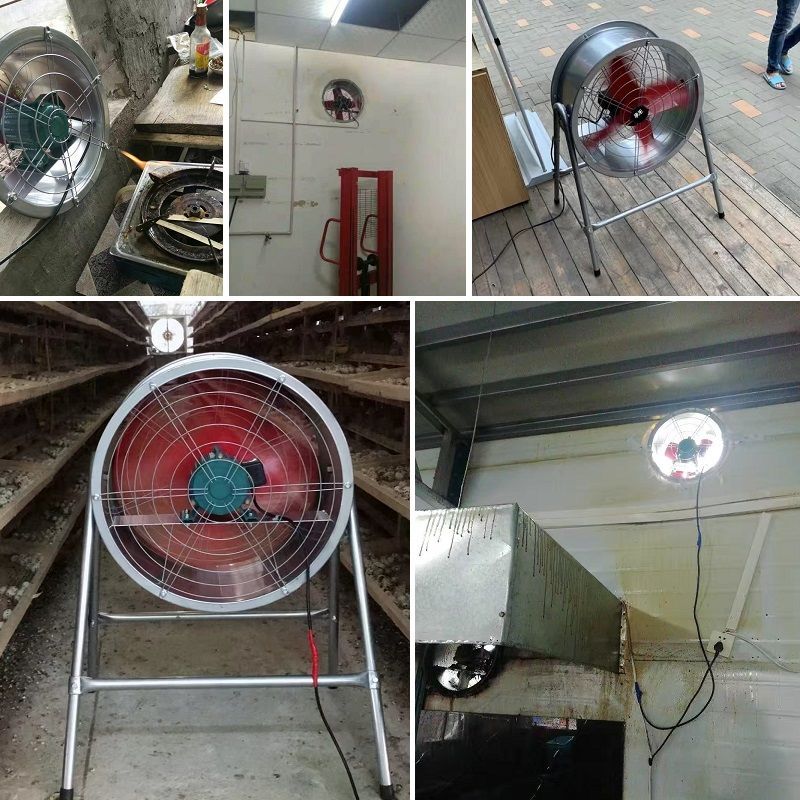 排气扇厨房油烟抽风机高速换气扇工业排风扇强力圆筒鼓风机养殖电风扇