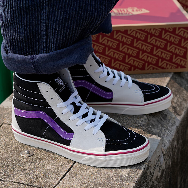 vans范斯男鞋女鞋2021冬季新款sk8hitapered情侣休闲高帮板鞋帆布鞋