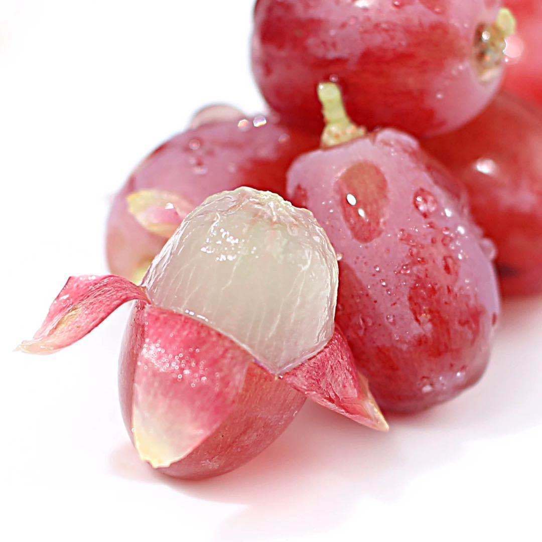 新鲜葡萄玫瑰红提子克伦生玫瑰香 3斤 克伦生红提无籽