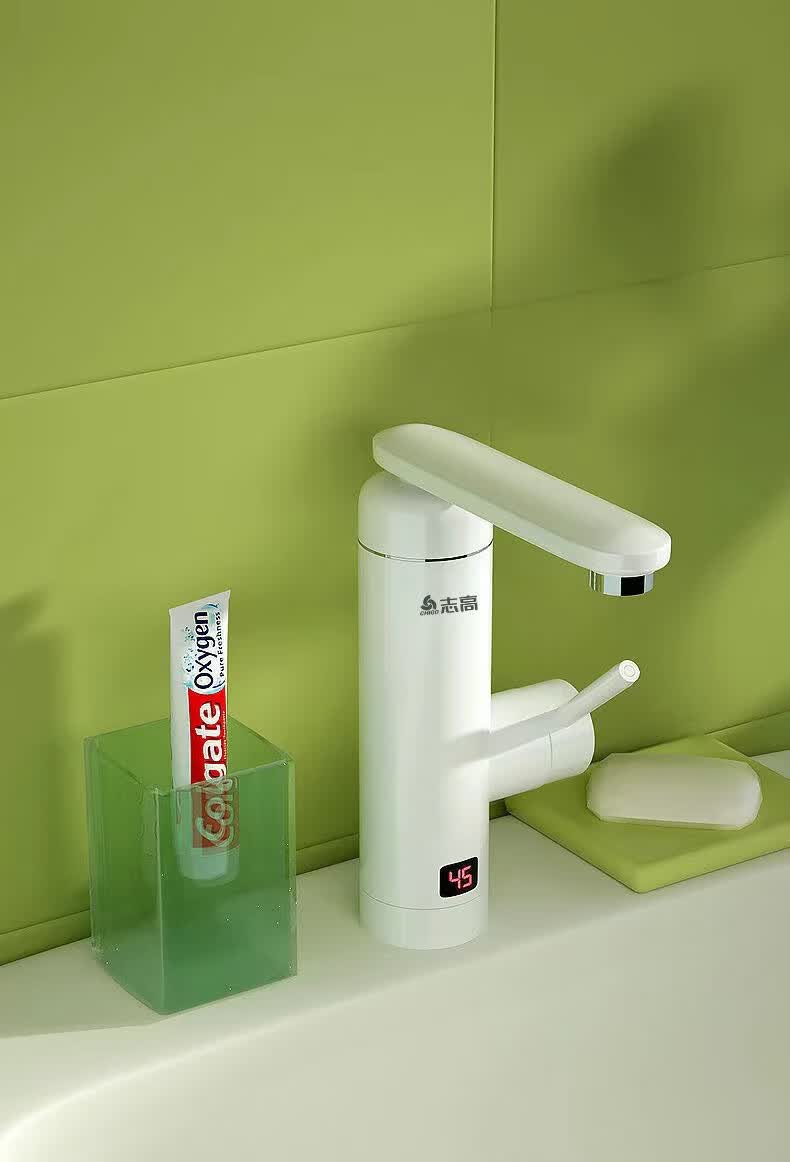 海尔(haier)电热水龙头官方同款即热式速热平头家用厨房浴室加热冷热