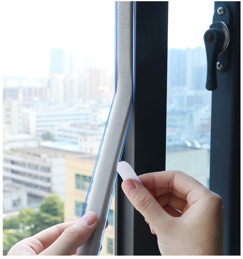 自粘门窗门缝窗户密封条防虫防尘挡风神器eva高弹泡棉密封条防盗门