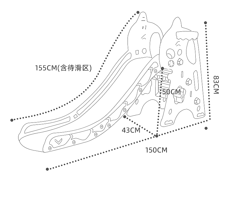 滑梯儿童室内家用宝宝滑滑梯小型幼儿园小孩婴儿小滑梯游乐场玩具简约