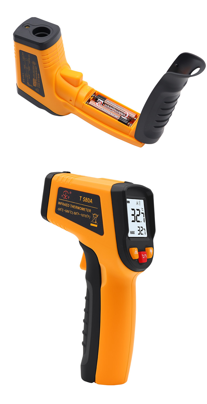 芊阙天宇工业测温仪高精度电子测温枪厨房水温油温(定制) t380工业测