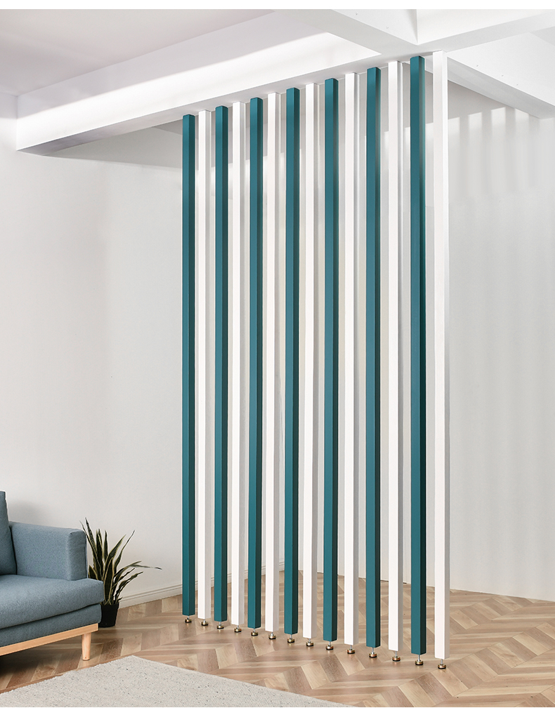 京立 简约免打孔木条隔断装饰实生间干湿区立柱屏风客厅入户进门玄关