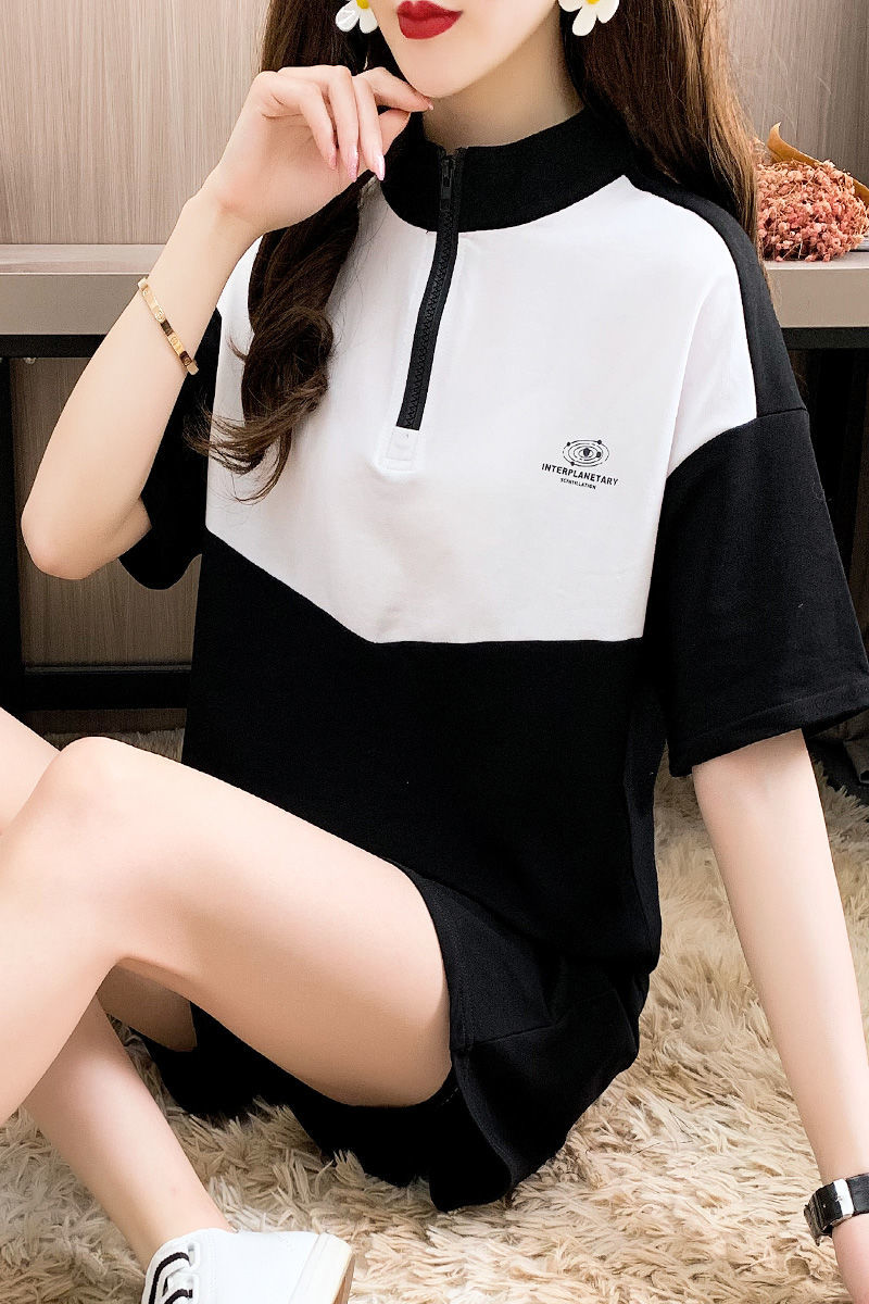 佳依乐夏季女装套装两件套学生韩版社会网红时尚休闲服短袖短裤女ins