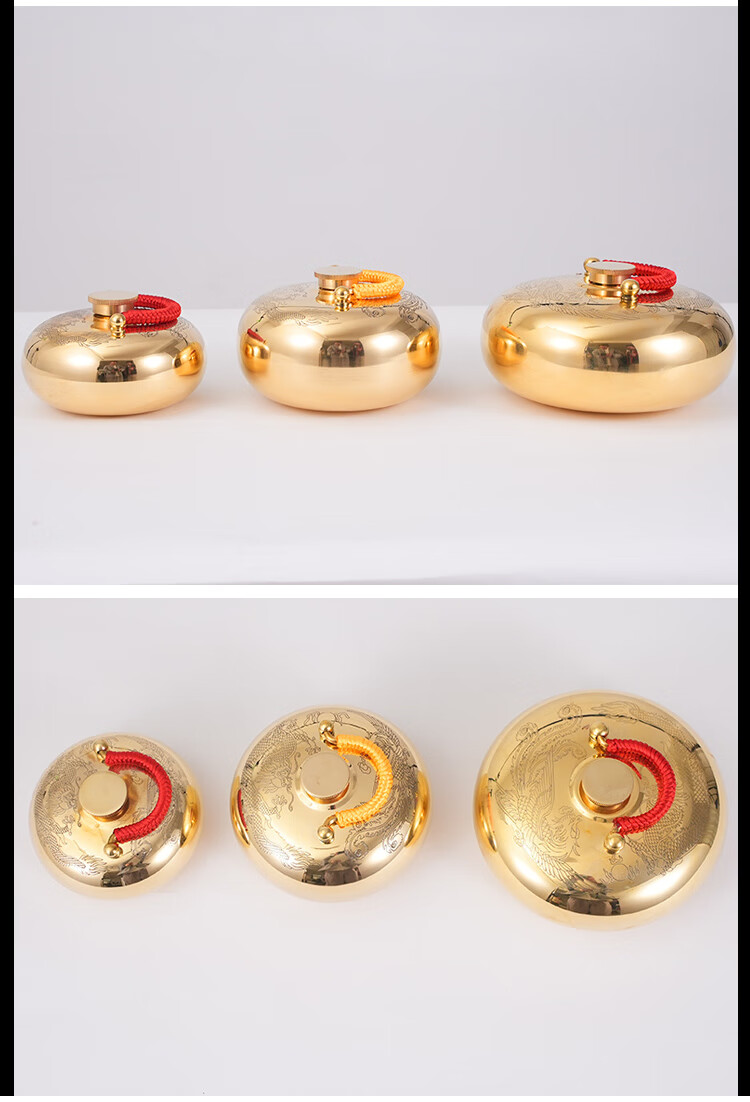 纯铜汤婆子加厚铜壶烫背古风老式热水袋暖手防爆暖被窝神器推背炉 特