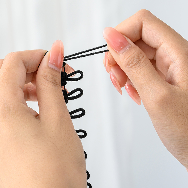 纽扣袢扣袢后领扣鼻纽扣扣子松紧弹力绳辅料扣眼帽圈纽门绳扣毛领大号