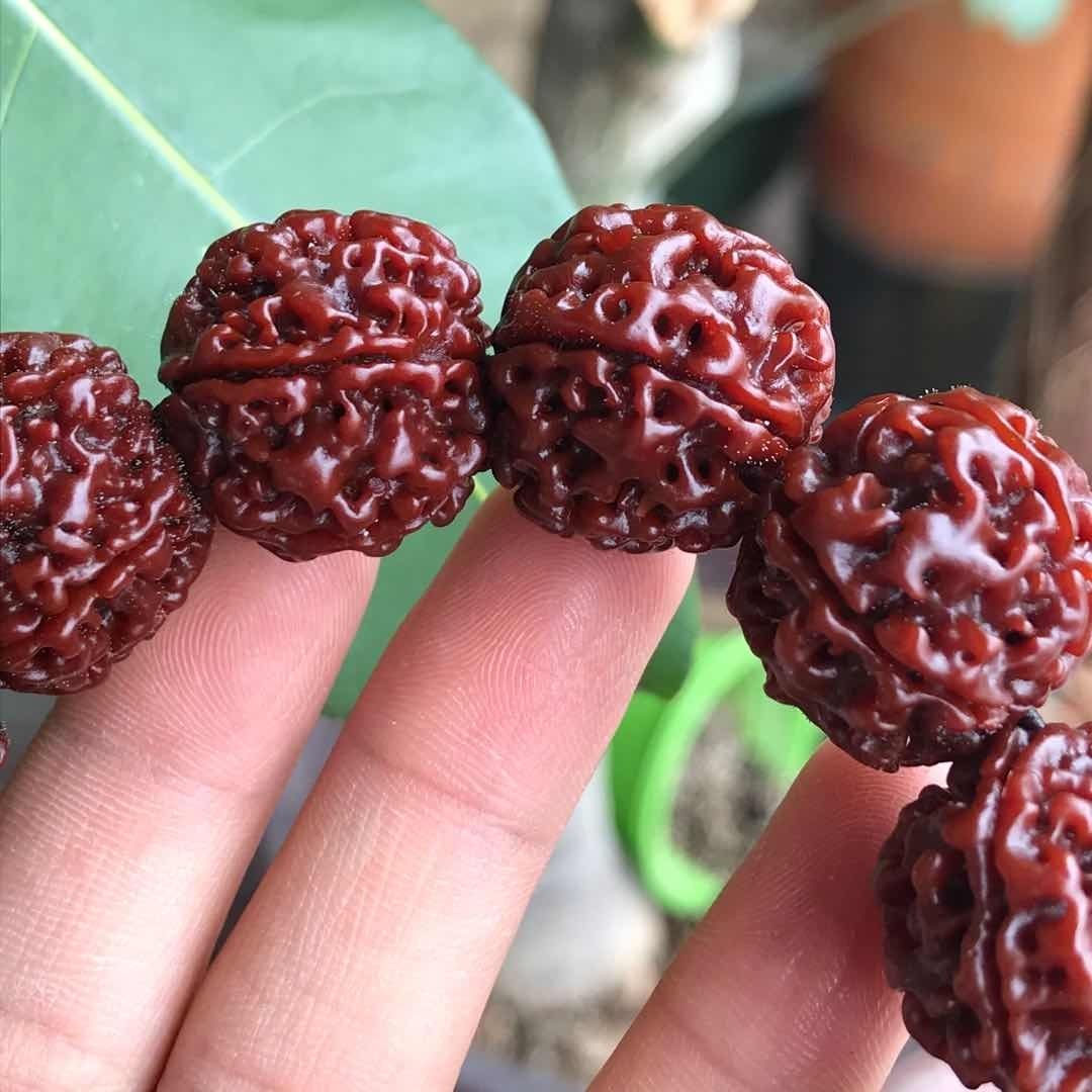 尼泊尔机刷大金刚包浆玉化金刚菩提子手串男女佛珠文玩20mm天然物语