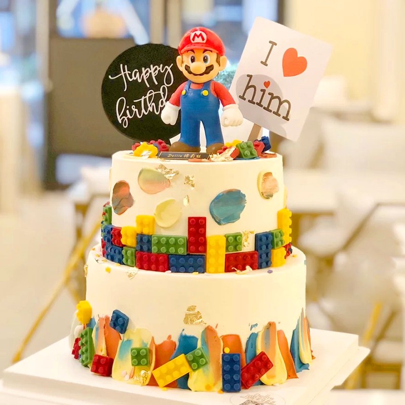 百世今生超级玛丽马里奥生日蛋糕同城配送北京深圳广州西安成都太原