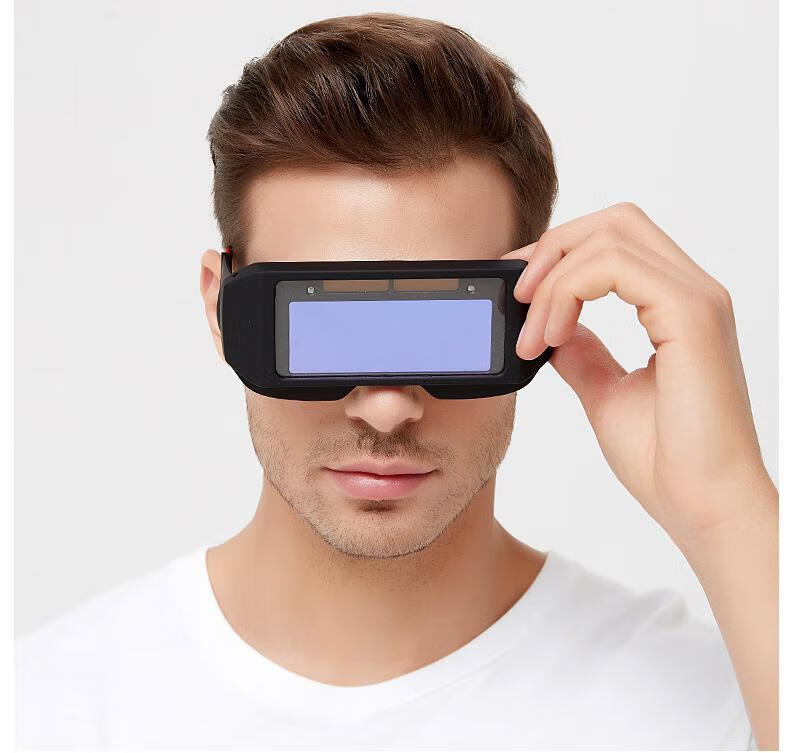 自动变光电焊眼镜焊工专用墨镜烧焊目镜防电弧打眼防眼镜面罩 新款双