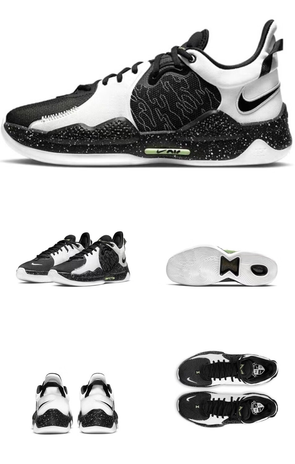 pg 5 保罗乔治5代篮球鞋 学生透气实战缓震气垫耐磨男女款运动鞋 蓝粉