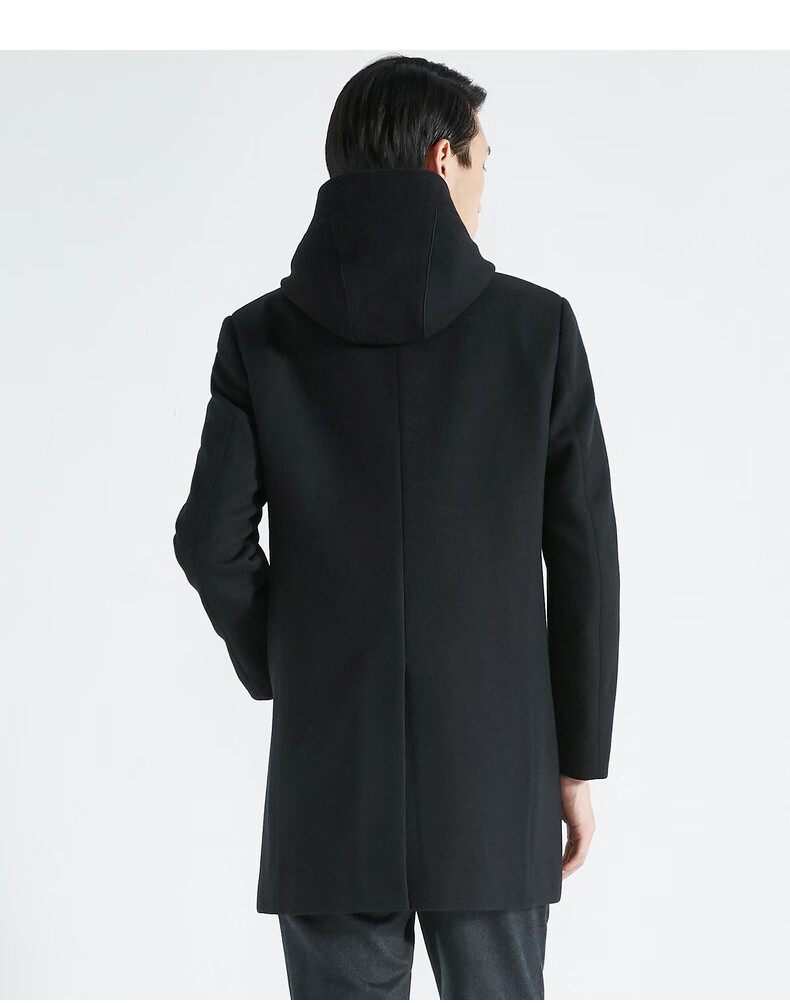 【劲霸男装hfwc4311】劲霸男装 k-boxing 毛呢大衣男商务休闲简约时尚