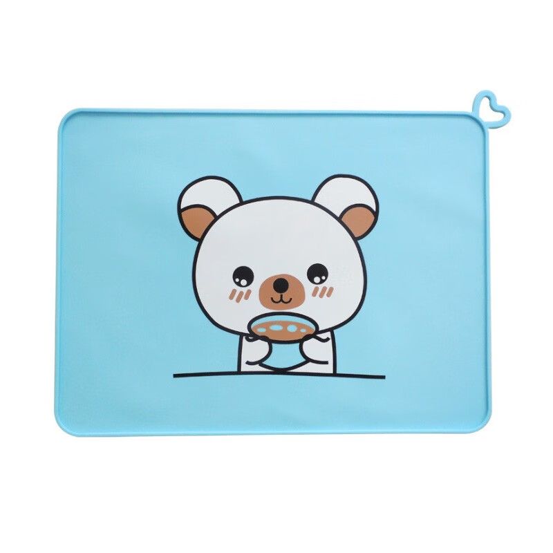 宝宝硅胶餐垫儿童一年级桌垫小学生餐桌垫防水碗垫子隔热垫家用 爱心