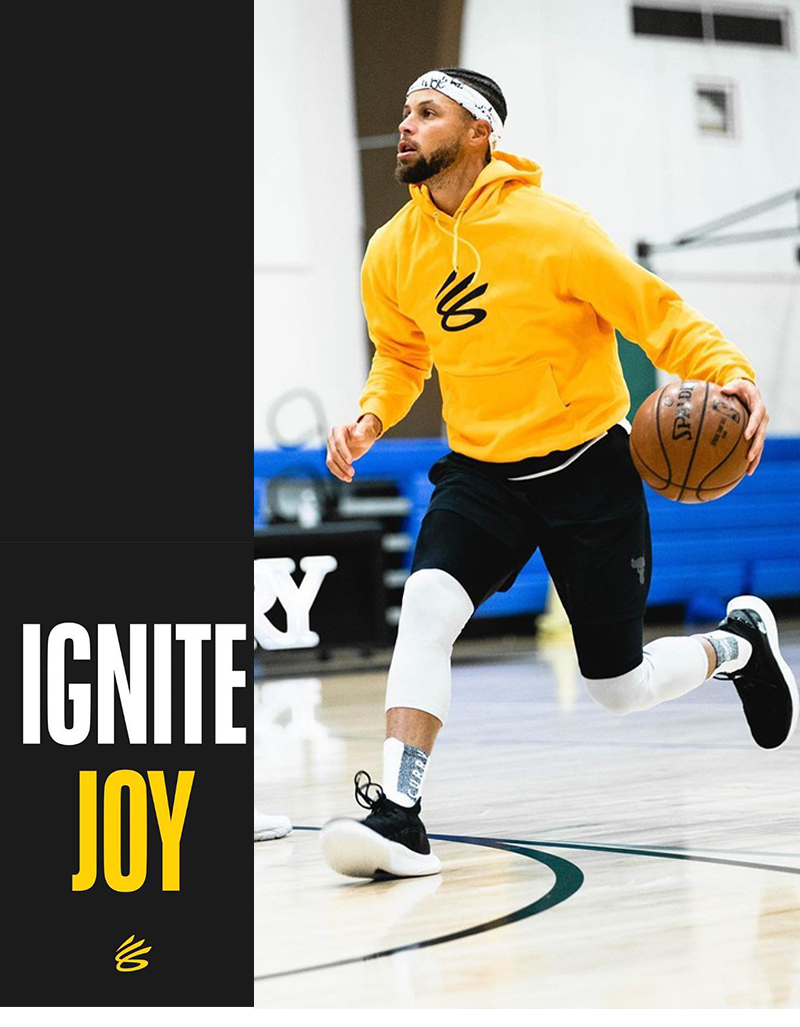 队curry库里8同款篮球帽衫运动连帽套头大码卫衣外套定制潮黄色春款l