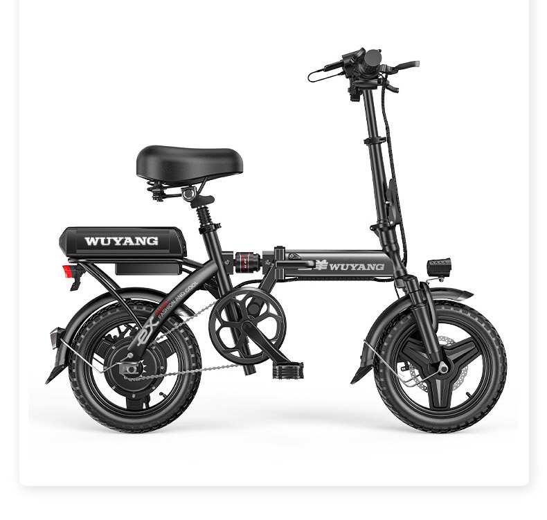 大品牌五羊新国标电动折叠自行车小型代驾宝锂电池电动车电瓶车代步车