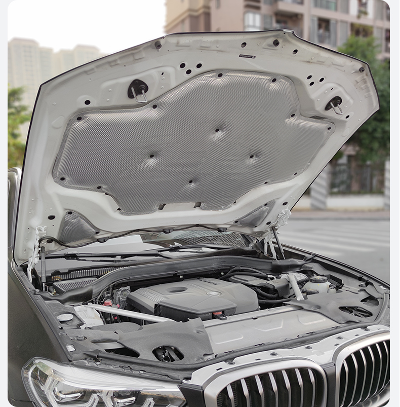 宝马x3改装发动机隔音棉21款原厂装饰配件新x4机盖垫引擎盖隔热棉 全