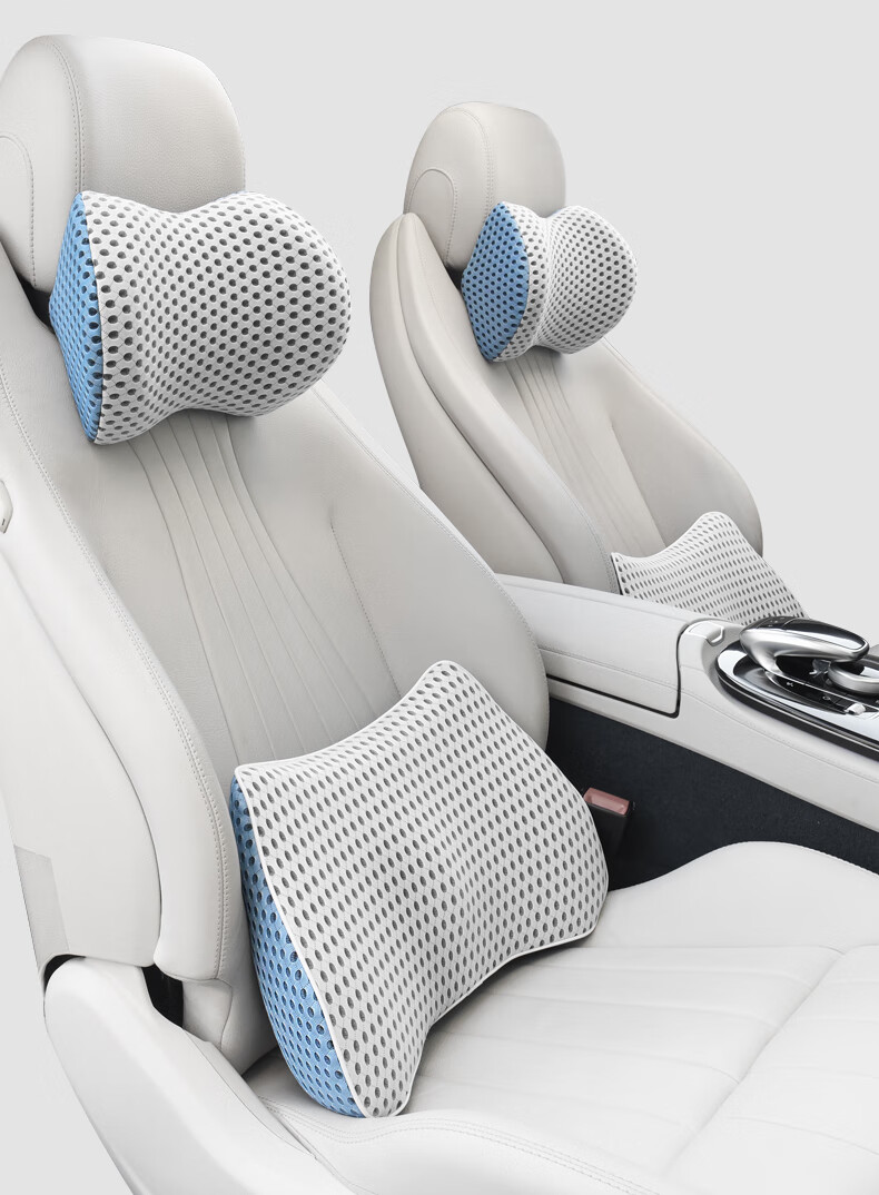 汽车头枕护颈枕靠枕车载座椅头枕车用颈椎枕头颈枕靠夏季用品4d翼型护