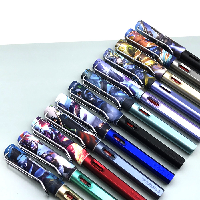 欧鲸oujing卡通王者荣耀吸水换囊两用正姿钢笔三年级小学生练字奖品