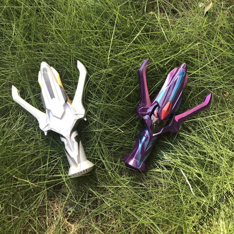 奥特曼变身器火花软胶人偶黑暗火花召唤器闪光玩偶儿童男孩玩具 银河