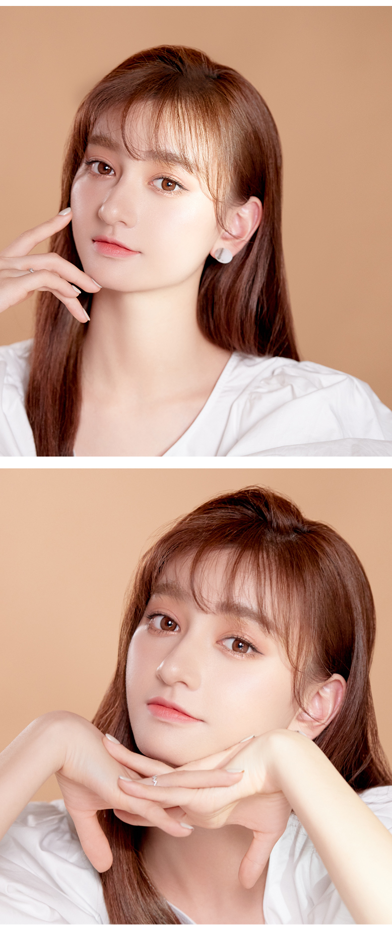 4inlook大美目美瞳日抛隐形眼镜超零super 0系列10片 棕色 125【图片