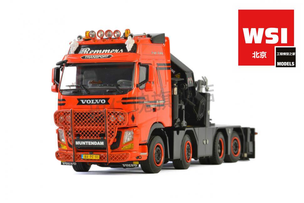 wsi模型wsi模型 1:50比例 volvo沃尔沃 fh3 牵引车 卡车模型 随车吊