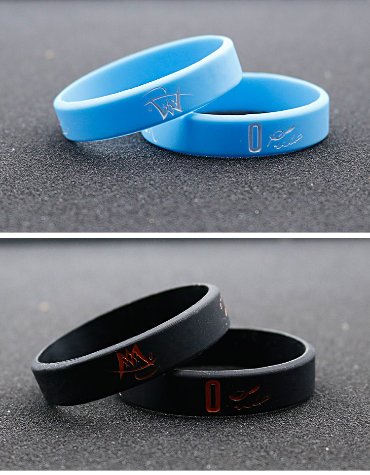 篮球手环威少手环威斯布鲁克腕带签名手环同款夜光硅胶手环可定制