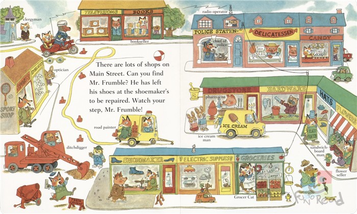 Richard Scarry S Busy Busy People 忙忙碌碌的人们英文原版进口图书启蒙认知绘本英语学习0 3岁 摘要书评试读 京东图书