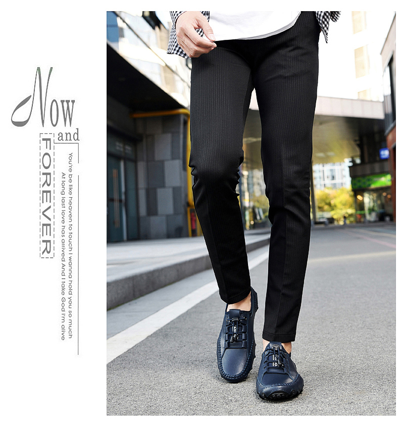 卡伦郎轻奢高端品牌国际大牌男士豆豆鞋秋季新款45透气46软底47真皮潮