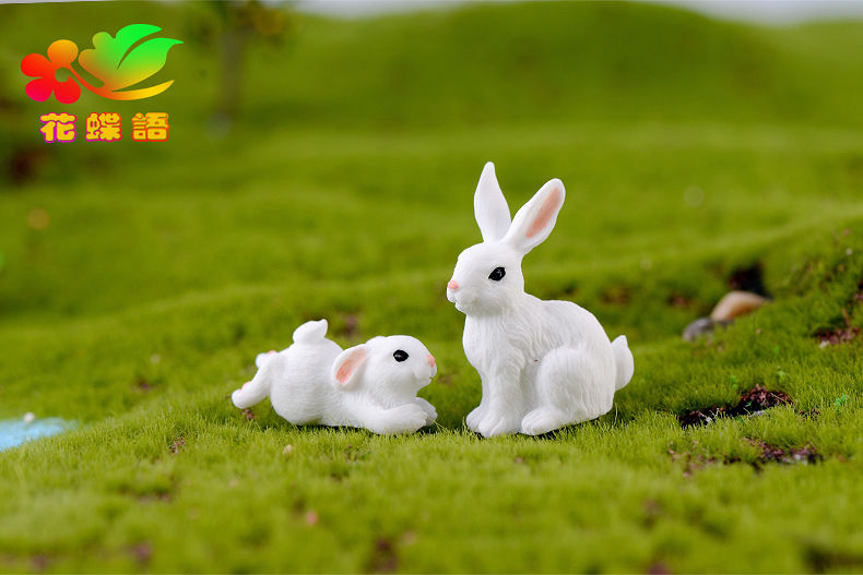 1只)品牌: 苣黛(judai) 商品名称:盆景小摆件可爱小兔子卡通动物盆景