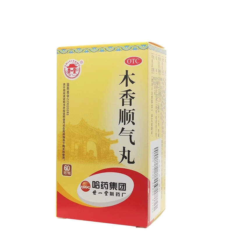 世一堂木香顺气丸60g1瓶行气化湿健脾和胃1盒装