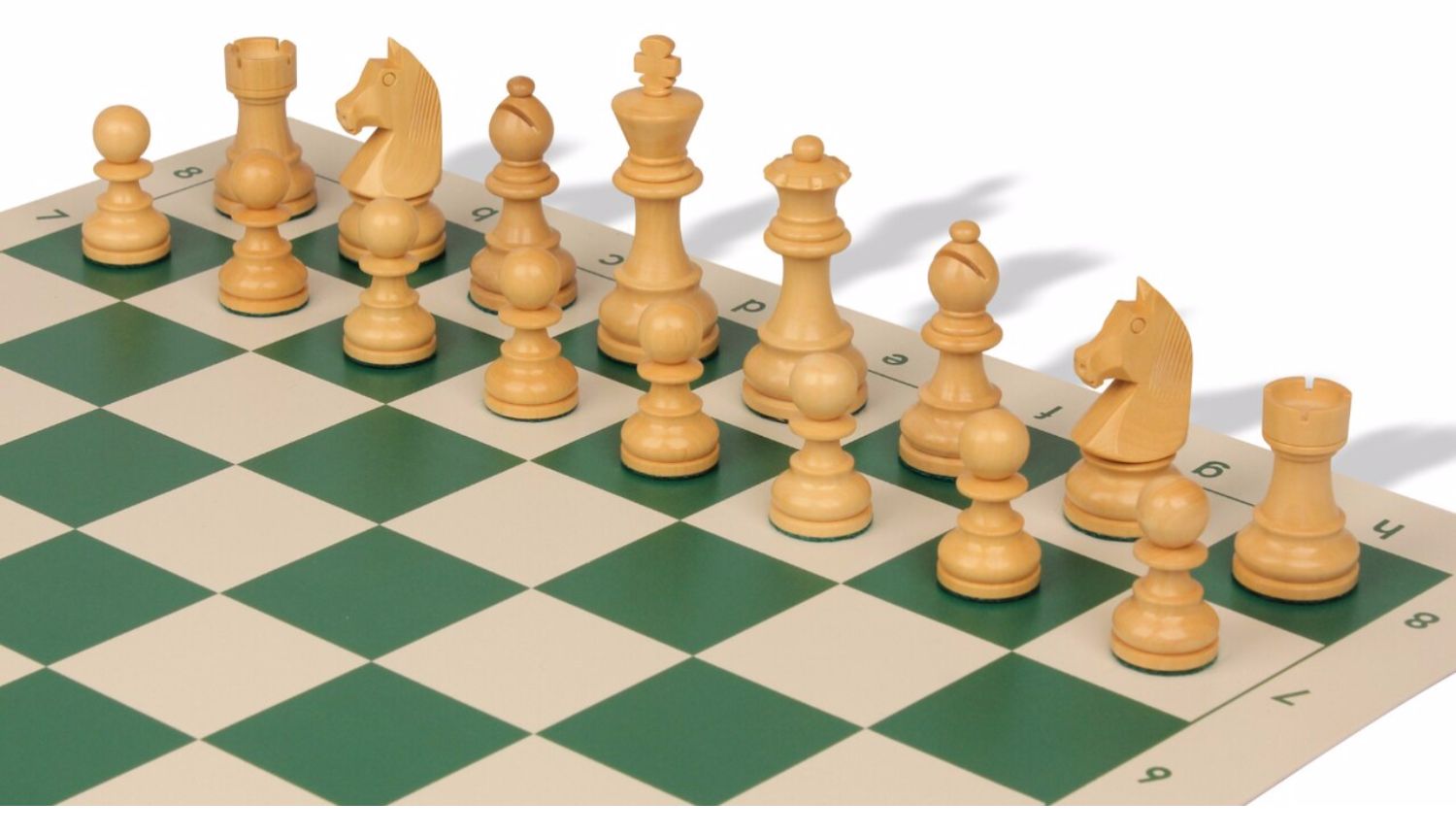 国际象棋 比赛实木棋具国际棋联斯汤顿日耳曼骑士 棋盘 棋子(赠51厘米