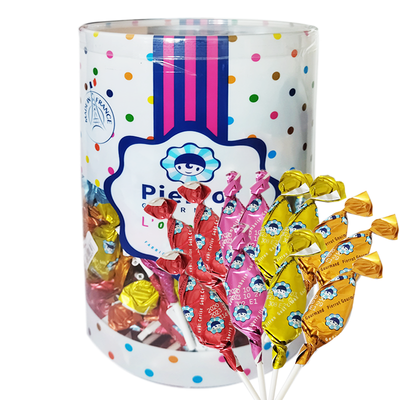 倍乐果锥形棒棒糖混合水果糖法国原装进口网红糖果零食星巴克咖啡店