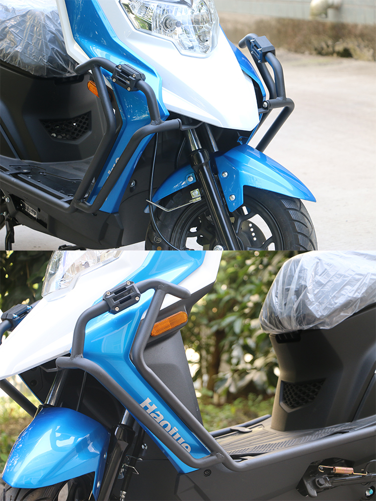 适用豪爵e125s保险杠踏板车eagle鹰改装前护杠125t-32a尾箱架a 专用尾