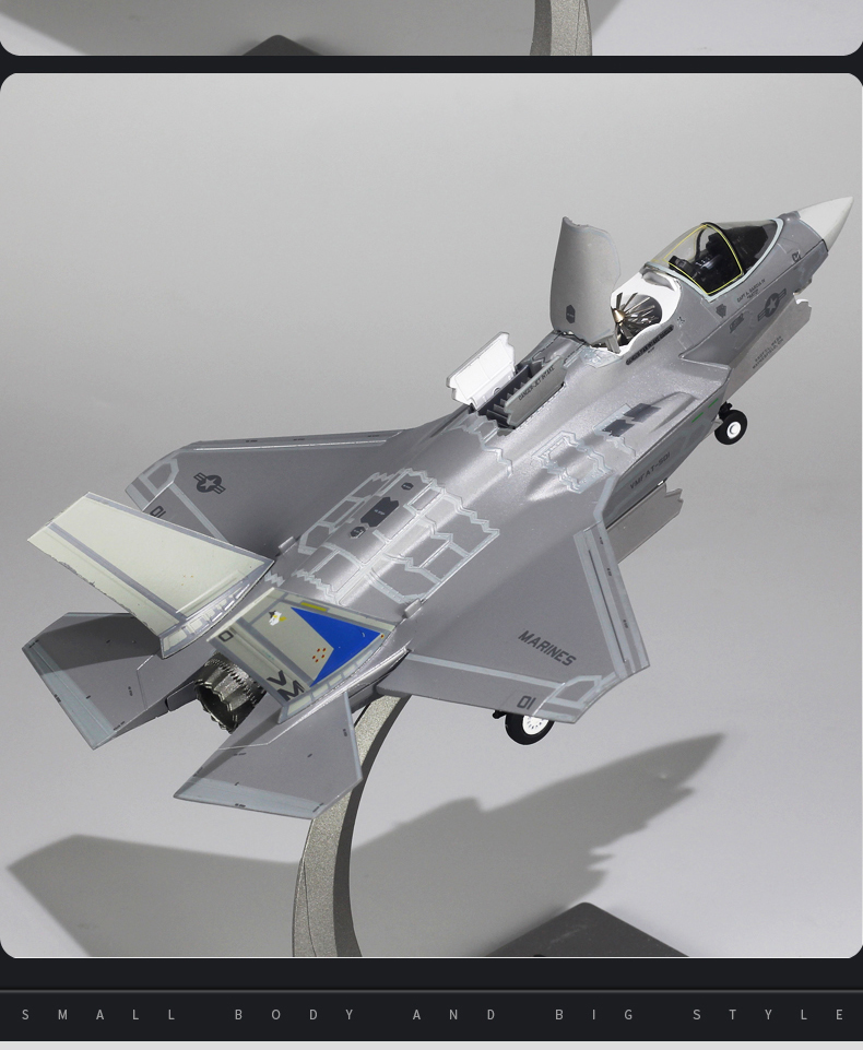 1:72垂直起降1:72美国f35b战斗机f35合金飞机模型f35c舰载型f35a曼影