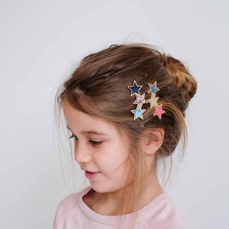 mimilula女孩发饰发卡发夹头饰可爱清新儿童配饰atelierchoux水晶纹