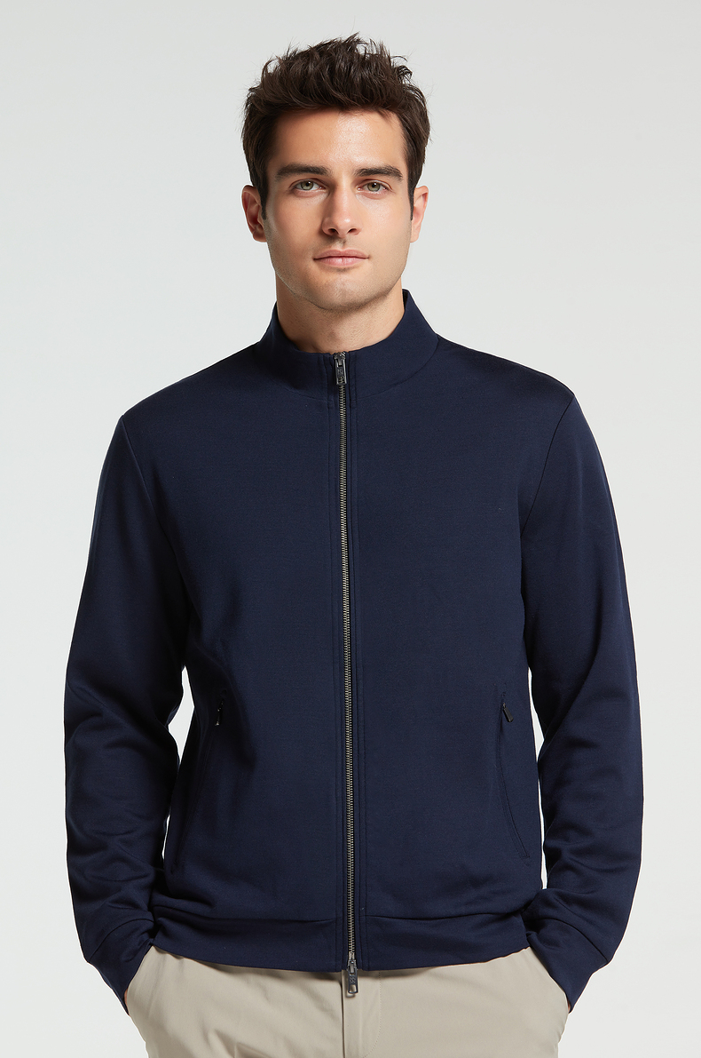 爱慕先生21aw羊毛外穿系列男士外穿外套上衣秋冬新品ns81f191 深蓝kmc