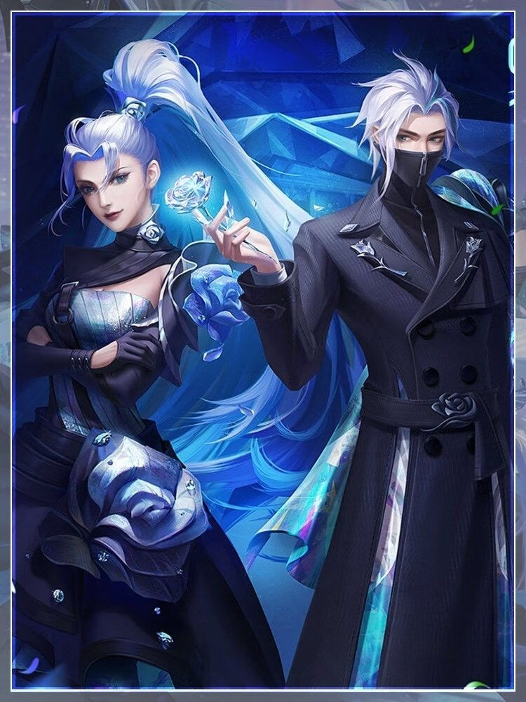 动漫王者cos服情人节特工默契交锋花木兰cosply游戏套装 花木兰 xl