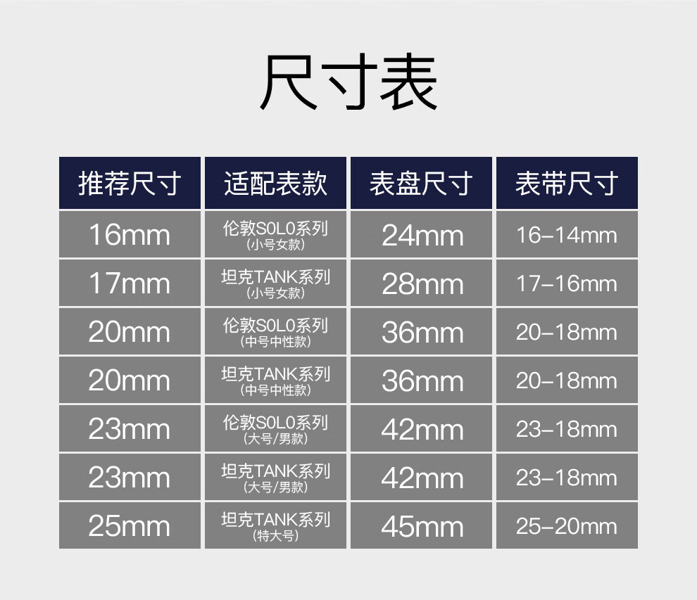 卡地亚表带男 真皮手表带女原装正品蝴蝶扣蓝气球伦敦坦克tank卡历博