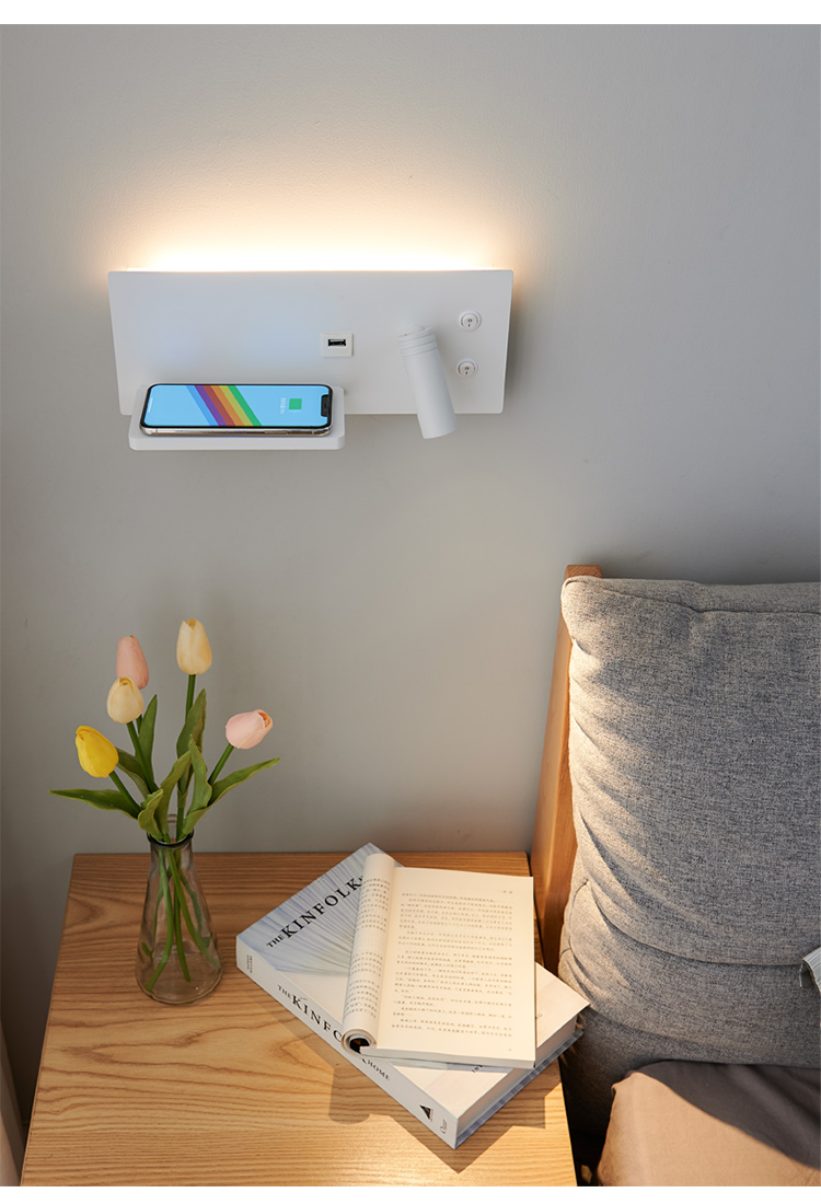小米mi生态米家通用床头壁灯led卧室书房阅读灯现代简约家用民宿带