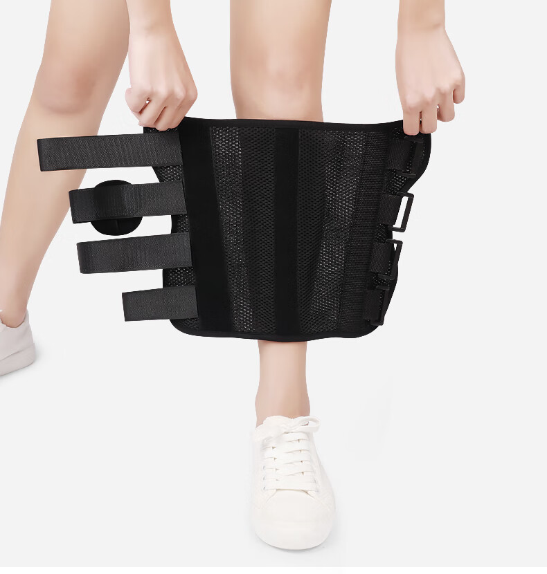 骨折固定支具固定带胫腓骨折护具胫骨骨折支架固定器小腿护腿套黑色s