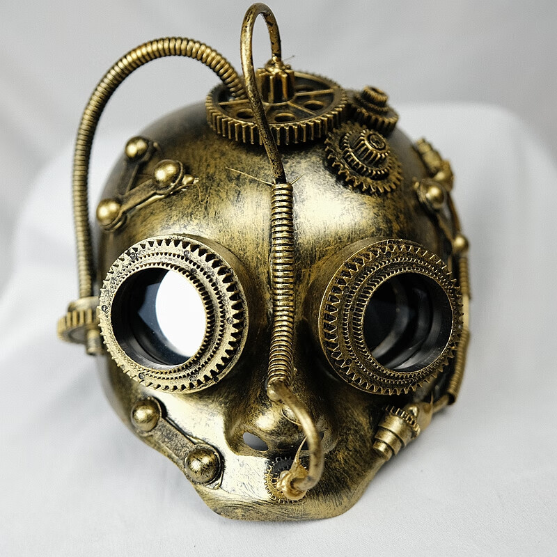 流彗 机械飞升机械飞升圣节游戏科幻cos朋克面具抖音网红同款派对氛围