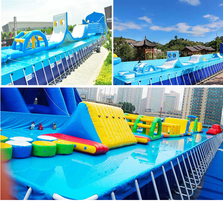 充气游泳池大型支架水池成人户外儿童钓鱼池加厚超大号水上乐园 加厚