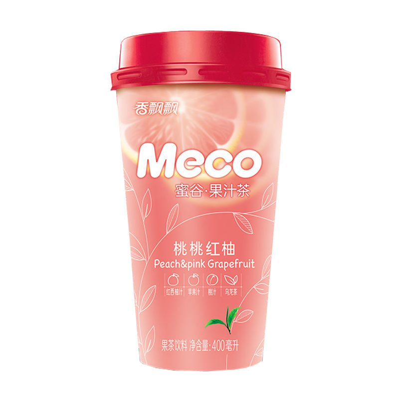 meco牛乳茶香飘飘蜜谷果汁茶樱桃草莓红石榴青檬味400ml 泰式青檬 6杯