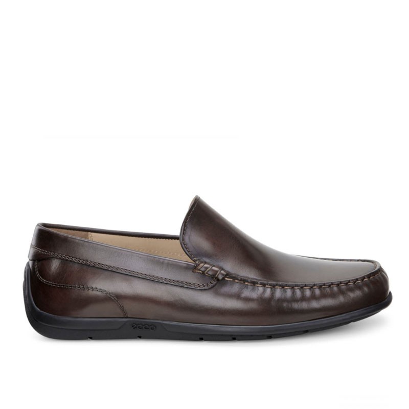 【现货】ecco爱步男鞋轻便舒适豆豆鞋男套脚乐福鞋 莫克570904 570994