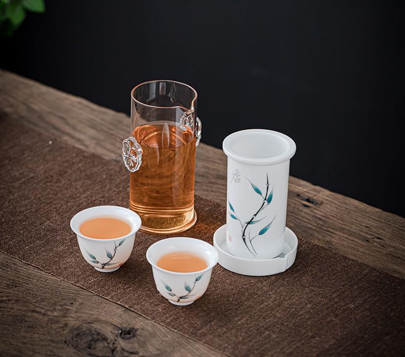 红茶杯具 红茶普洱用泡茶壶加厚玻璃陶瓷过滤小青柑花茶冲茶器喝茶具