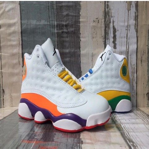 纯原aj13篮球鞋白黑男女熊猫白金爱与尊重基徳黑豹情侣运动鞋aj13白金
