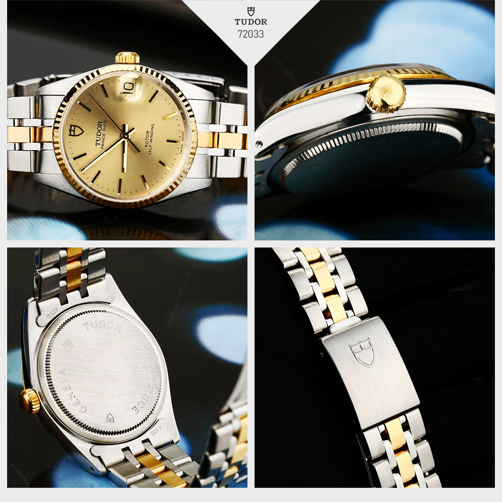【二手95新】帝舵tudor王子与公主型系列香槟盘男士手表m74033自动