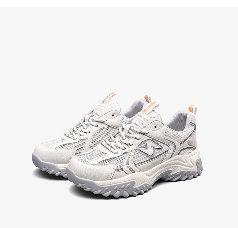 意尔康女鞋夏季圆头时尚潮ins厚底老爹鞋舒适休闲女鞋6114zx79742wd米